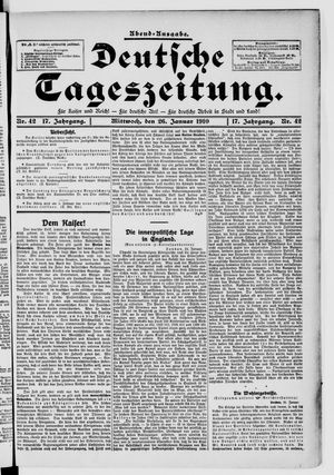 Deutsche Tageszeitung vom 26.01.1910