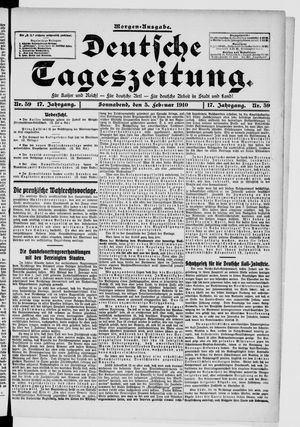 Deutsche Tageszeitung vom 05.02.1910