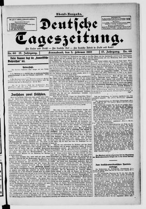 Deutsche Tageszeitung vom 05.02.1910