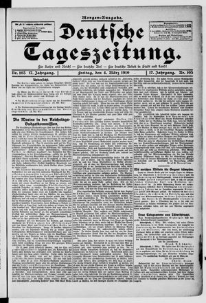 Deutsche Tageszeitung on Mar 4, 1910