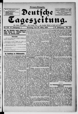 Deutsche Tageszeitung vom 27.03.1910