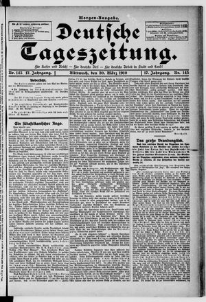 Deutsche Tageszeitung on Mar 30, 1910