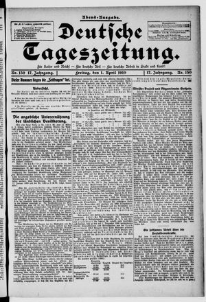 Deutsche Tageszeitung vom 01.04.1910