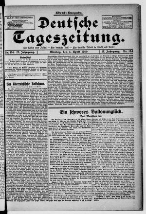 Deutsche Tageszeitung vom 04.04.1910