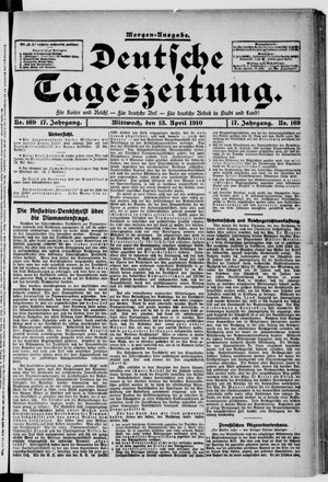 Deutsche Tageszeitung vom 13.04.1910