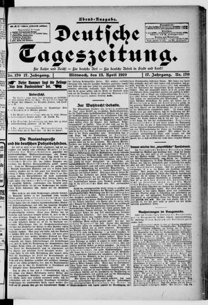 Deutsche Tageszeitung on Apr 13, 1910