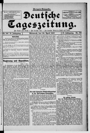 Deutsche Tageszeitung vom 20.04.1910
