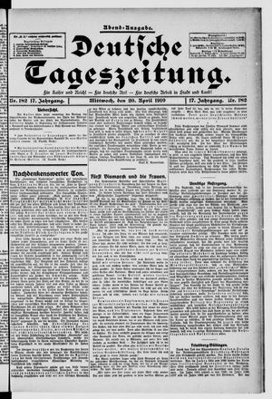 Deutsche Tageszeitung vom 20.04.1910