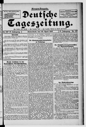 Deutsche Tageszeitung on Apr 23, 1910