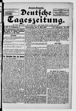 Deutsche Tageszeitung vom 05.05.1910