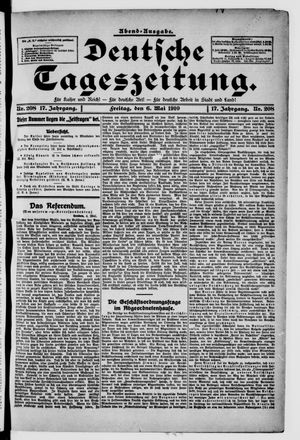 Deutsche Tageszeitung vom 06.05.1910
