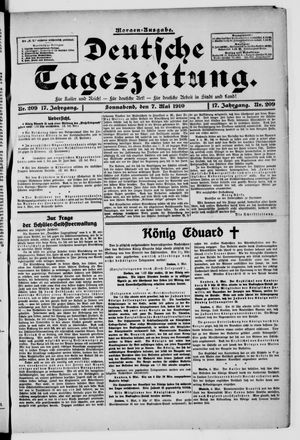 Deutsche Tageszeitung vom 07.05.1910