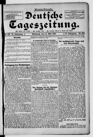 Deutsche Tageszeitung vom 11.05.1910