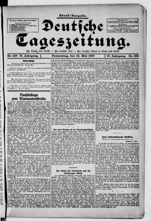Deutsche Tageszeitung vom 12.05.1910