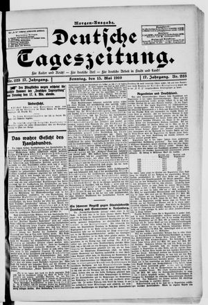 Deutsche Tageszeitung vom 15.05.1910