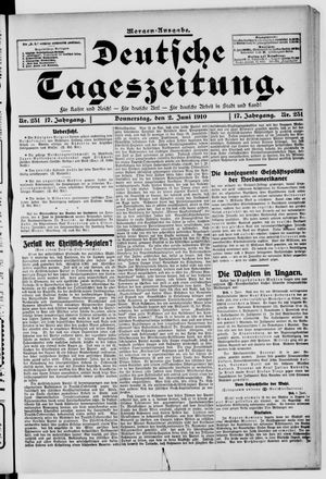 Deutsche Tageszeitung vom 02.06.1910