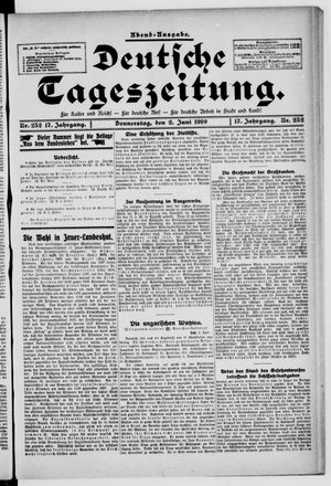 Deutsche Tageszeitung vom 02.06.1910