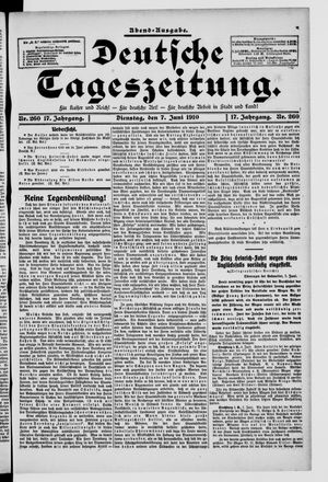 Deutsche Tageszeitung vom 07.06.1910