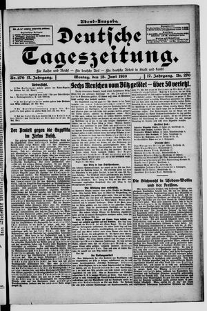 Deutsche Tageszeitung vom 13.06.1910