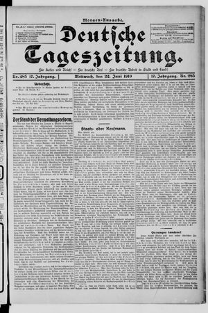 Deutsche Tageszeitung vom 22.06.1910