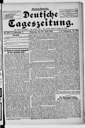 Deutsche Tageszeitung vom 28.06.1910