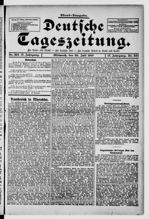 Deutsche Tageszeitung vom 20.07.1910