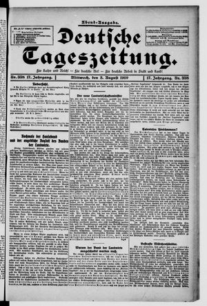 Deutsche Tageszeitung vom 03.08.1910