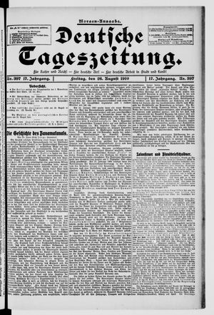 Deutsche Tageszeitung on Aug 26, 1910