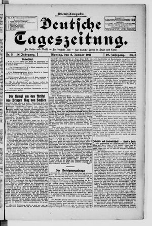 Deutsche Tageszeitung on Jan 2, 1911