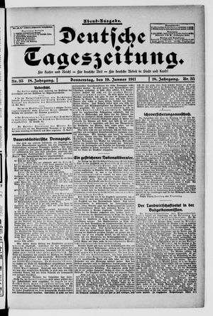 Deutsche Tageszeitung vom 19.01.1911