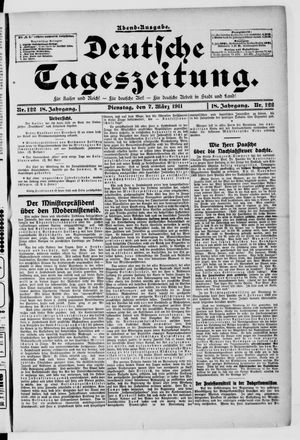 Deutsche Tageszeitung vom 07.03.1911