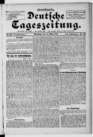 Deutsche Tageszeitung vom 14.03.1911