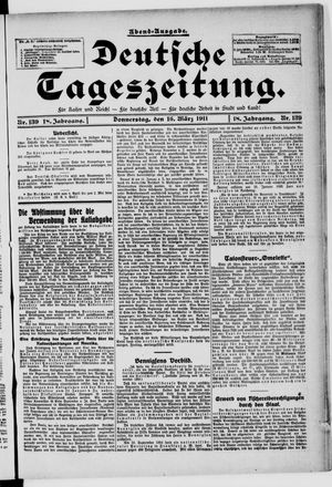 Deutsche Tageszeitung on Mar 16, 1911