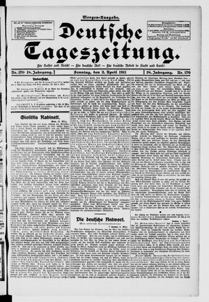 Deutsche Tageszeitung vom 02.04.1911
