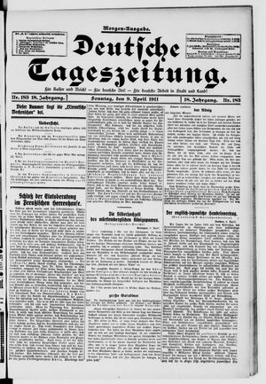 Deutsche Tageszeitung on Apr 9, 1911