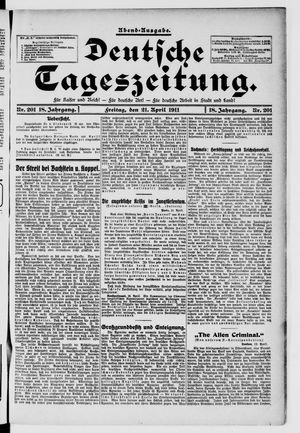 Deutsche Tageszeitung on Apr 21, 1911