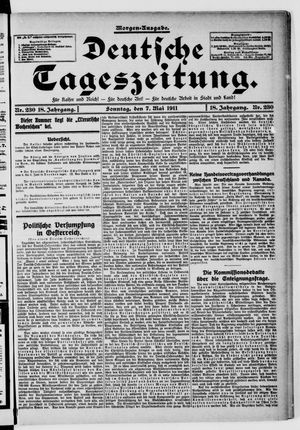 Deutsche Tageszeitung vom 07.05.1911