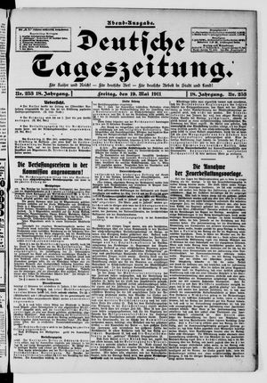 Deutsche Tageszeitung vom 19.05.1911