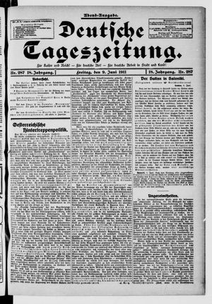 Deutsche Tageszeitung vom 09.06.1911