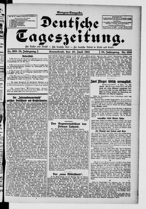 Deutsche Tageszeitung vom 10.06.1911