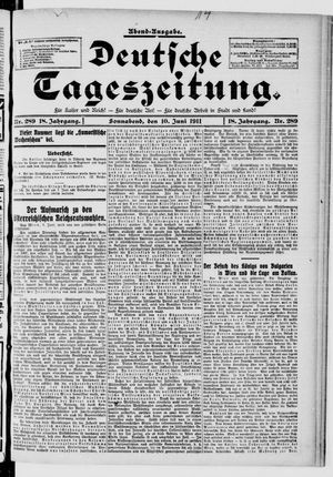 Deutsche Tageszeitung vom 10.06.1911