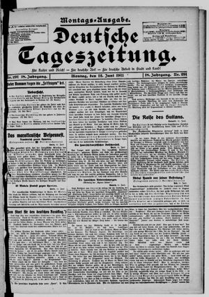 Deutsche Tageszeitung on Jun 12, 1911