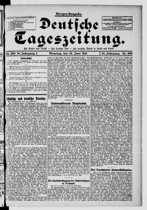Deutsche Tageszeitung vom 13.06.1911
