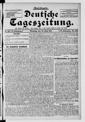 Deutsche Tageszeitung vom 13.06.1911
