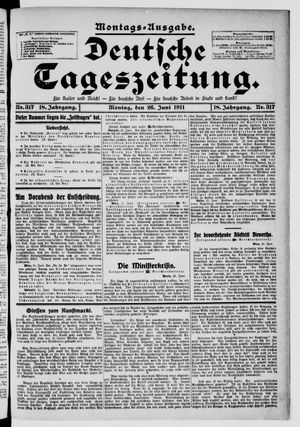 Deutsche Tageszeitung vom 26.06.1911