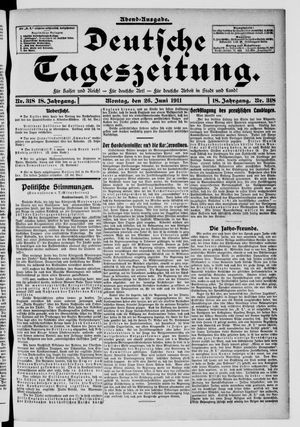 Deutsche Tageszeitung vom 26.06.1911