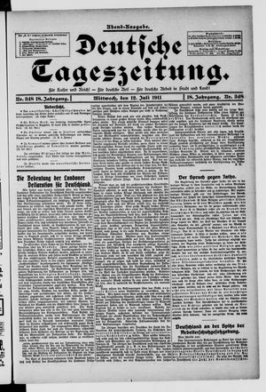 Deutsche Tageszeitung on Jul 12, 1911