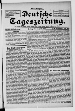 Deutsche Tageszeitung on Jul 14, 1911