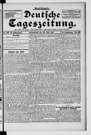 Deutsche Tageszeitung vom 22.07.1911