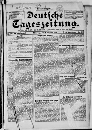 Deutsche Tageszeitung on Aug 1, 1911